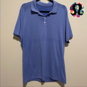 Lululemon Metal Tech Polo Shirt in Heathered Blue